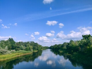 Fototapeta premium landscape with river