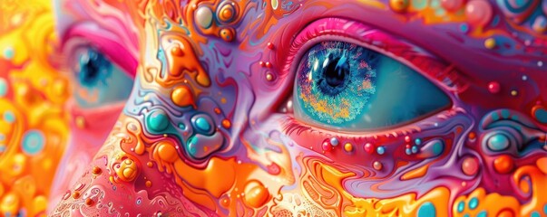 Imagination and creativity expressed through whimsical imagery, vibrant and playful, Digital, Bright hues, Illustration, Creative wonder