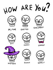 Halloween's Skeletons Mood How Are You Today