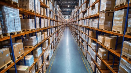 Global warehouse logistics managing import and export