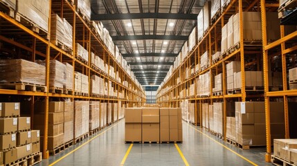 Global warehouse logistics managing import and export