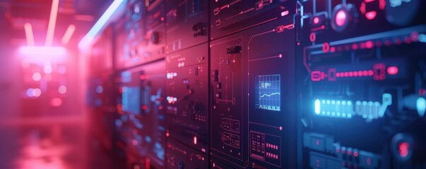 Obraz premium Smart homes controlled by voice assistants and automation, futuristic and efficient, Urban, Cool tones, Photograph, Home innovation