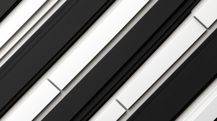 Obraz premium Minimalist Diagonal Black and White Seamless Texture