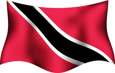 Trinidad and Tobago Realistic 3D Waving Flag