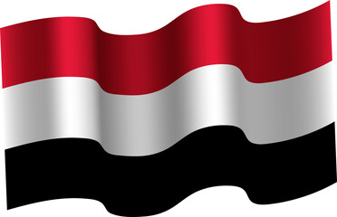 Yemen Realistic 3D Waving Flag
