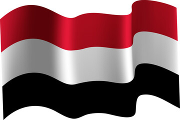 Yemen Realistic 3D Waving Flag