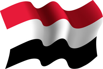 Yemen Realistic 3D Waving Flag