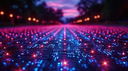 Digital technology, internet network connection, big data