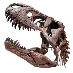 Fototapeta premium Tyrannosaurus Rex Skull Isolated On Transparent 