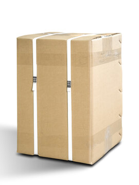 recommend clip art: Cardboard box isolated on white background