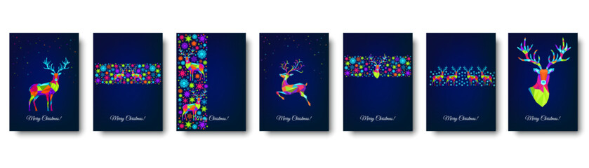 Christmas and Happy New Year greeting card. © alenaohneva