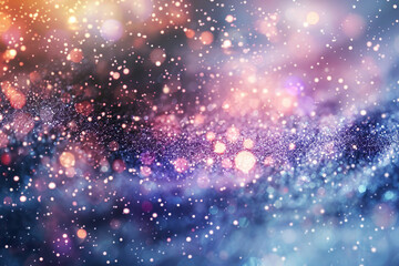 Obraz premium Christmas greeting card with bright winter holiday composition and New Year background