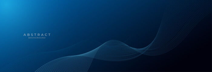 Futuristic technology background.Blue line wave light screen abstract illustration.