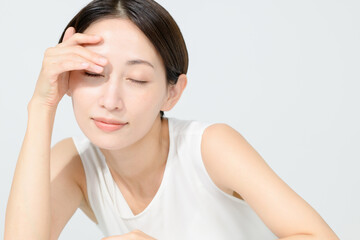 Naklejka premium ミドル女性 ビューティー 美容