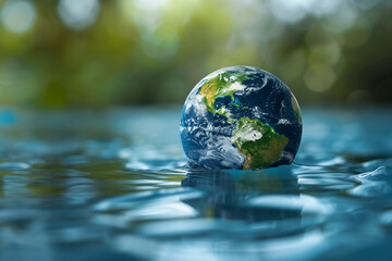 Beautiful greeting card with holiday composition for world environment day