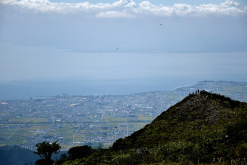 	伊吹山から琵琶湖方面の眺め