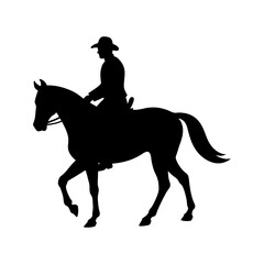 Horseman vector or silhouette 