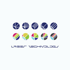 
An illustration consisting of a schematic image of a prism through which light passes. Optics and laser technology