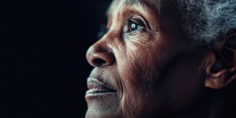 Contemplative Elderly Portrait