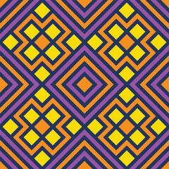 Vector colorfull geometric seamless pattern. Elegant ornament background. Repeated geo design for decor, textile, print

