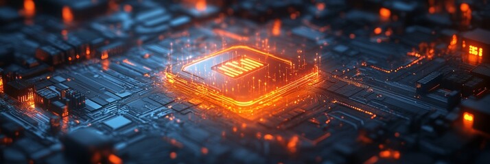 Digital fortress with a luminous firewall, intricate encryption symbols, and a 3D shield, representing advanced cybersecurity measures