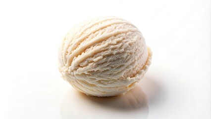 Obraz premium Panoramic view of a single scoop of ice cream