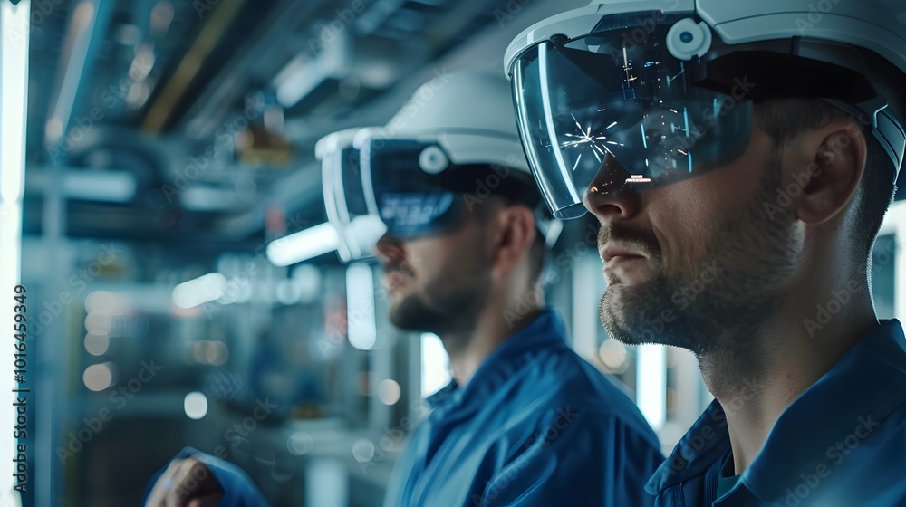 Poster engineers using virtual twins to optimize manufacturing processes for improved productivity and
