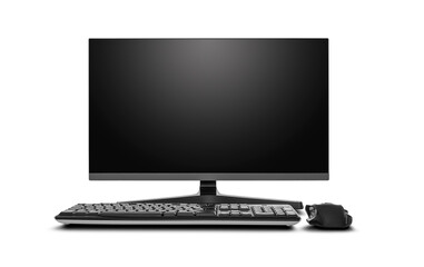 Modern computer isolated on white background.