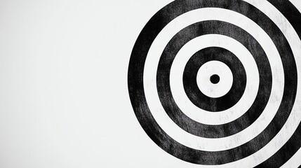 A black and white target on a white background.