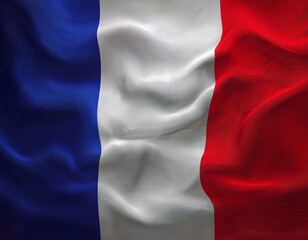 Fototapeta premium France flag waving texture. Red blue and red