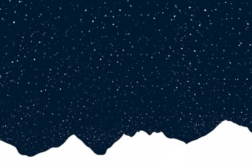 山のシルエットイラスト　