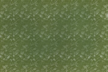 ボタニカルパターンイラスト