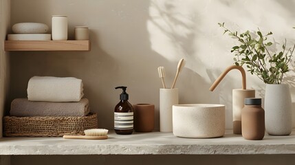 Eco-Friendly Household Products in Minimalist Scandinavian Design