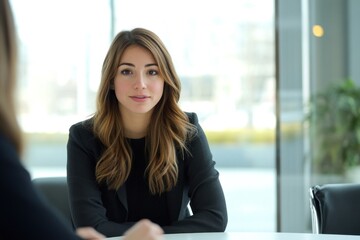 Obraz premium Businesswoman office professional environment.