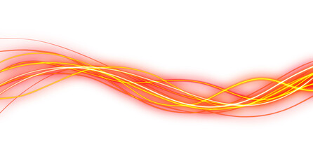 Fast-Moving Speed Light Rays on transparent background