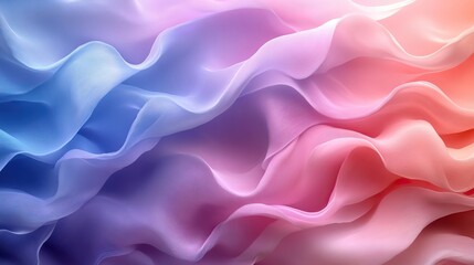 Obraz premium an aesthetically pleasing vertical background featuring soft elegant waves and flowing lines in a harmonious blend of pastel colors perfect for serene design themes.create by F.a