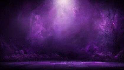 dark purple grungy background with spotlight background