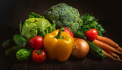 Fresh organic vegetables