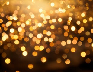 Golden bokeh background