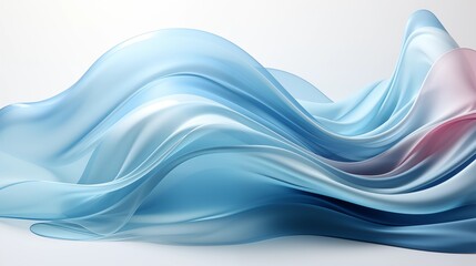 Fototapeta premium Abstract Background with Soft Blue Wavy Lines, Harmonious Blend of Colors Creating Tranquil Atmosphere for Graphics, Posters, Web Pages, and Print Media