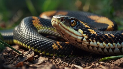 Obraz premium Snake, Lizard, Venom, Cobra, Teeth, Wildlife, Venomous Animals, Fangs, Scales