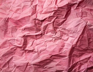 Fototapeta premium old wrinkled pink paper texture or background
