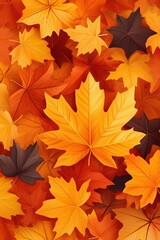 Fototapeta premium Autumnal Maple Leaf Background