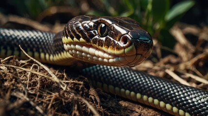 Obraz premium Snake, Lizard, Venom, Cobra, Teeth, Wildlife, Venomous Animals, Fangs, Scales