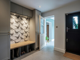 Luxury modern boot room