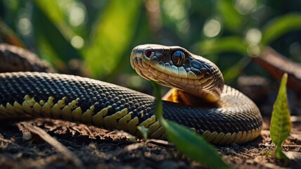 Fototapeta premium Snake, Lizard, Venom, Cobra, Teeth, Wildlife, Venomous Animals, Fangs, Scales