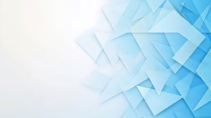 Obraz premium Blue abstract background with geometric lines and shapes, featuring a dynamic pattern of overlapping triangles creating a modern and artistic design element perfect for digital applications.