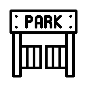 black park entrance sign icon clip art preview