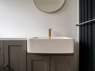 Luxury modern contemporary washroom detail