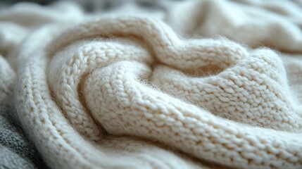 Fototapeta premium closeup of a soft wool texture,a soothing greige color palette embodying an aesthetic and minimalist style perfect for serene design backgrounds.illustration